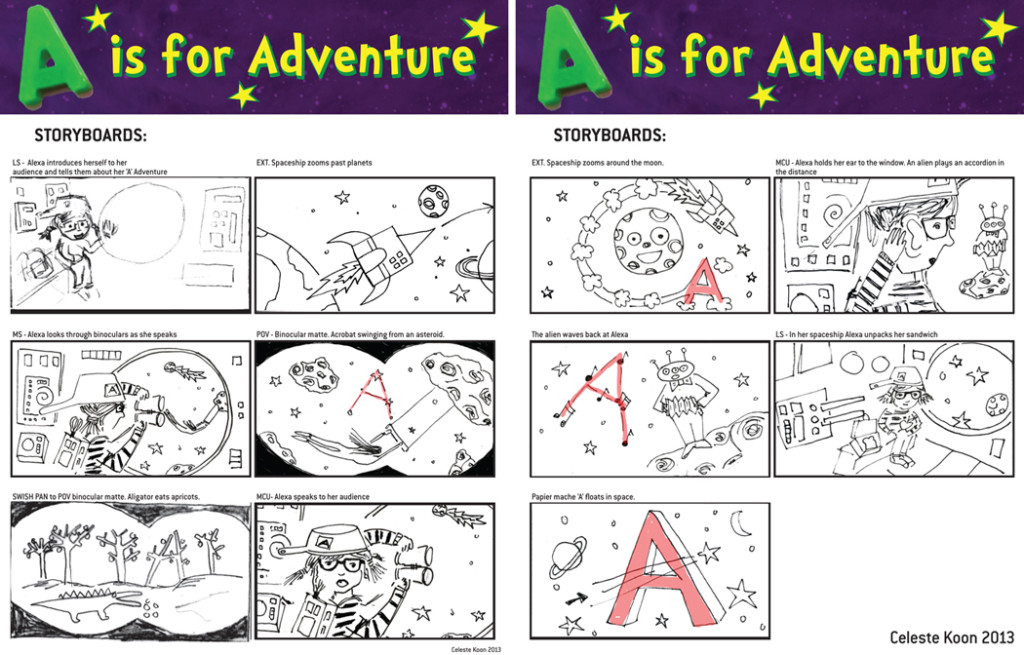 A is for Adventure- storyboards -FINAL